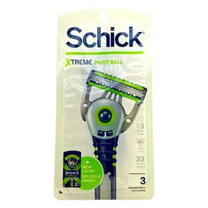 Schick Xtreme Pivot Ball Razor - Smooth Shave for Men - 3 Razors